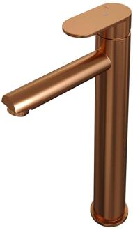 Brauer Copper Edition Verhoogde Opbouw Wastafelmengkraan Model C Koper Geborsteld PVD