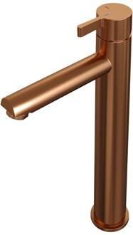 Brauer Copper Edition Verhoogde Opbouw Wastafelmengkraan Model E Koper Geborsteld PVD