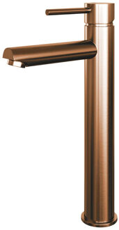 Brauer Copper Edition wastafelkraan verhoogd - hendel 1 - geborsteld koper PVD