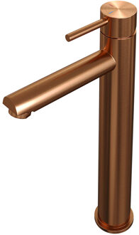 Brauer Copper Edition wastafelkraan verhoogd - hendel 1 - geborsteld koper PVD
