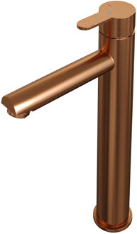 Brauer Copper Edition Wastafelmengkraan verhoogd type HD4 greep ColdStart PVD