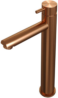 Brauer Copper Edition Wastafelmengkraan verhoogd type HD5 greep ColdStart PVD