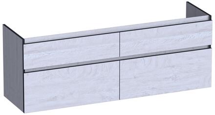 Brauer Delight Edge - Onderkast - 160 cm - met 4 Softclose Lades Greeploos en 2 Sifon Uitsparingen - Forest Seashell