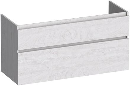 Brauer Delight - Onderkast - 120 cm - met 2 Softclose Lades Greeploos en 1 Sifon Uitsparing - Forest Seashell