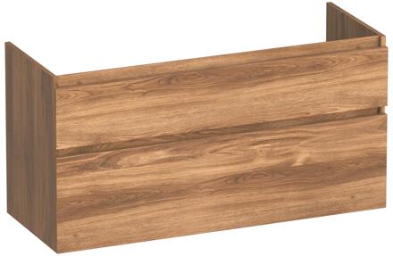 Brauer Delight - Onderkast - 120 cm - met 2 Softclose Lades Greeploos en 1 Sifon Uitsparing - Honey