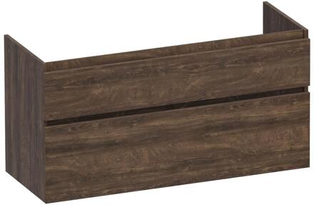 Brauer Delight - Onderkast - 120 cm - met 2 Softclose Lades Greeploos en 2 Sifon Uitsparingen - Grove