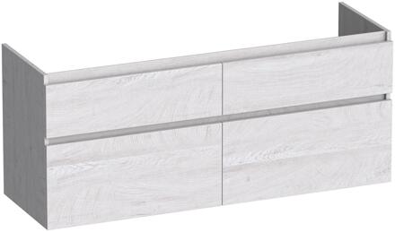 Brauer Delight - Onderkast - 120 cm - met 4 Softclose Lades Greeploos en 2 Sifon Uitsparingen - Forest Seashell