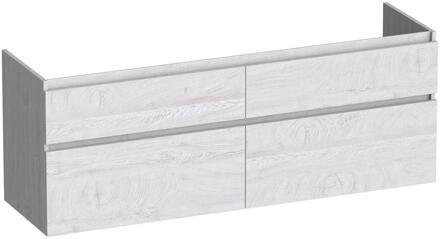 Brauer Delight - Onderkast - 140 cm - met 4 Softclose Lades Greeploos en 2 Sifon Uitsparingen - Forest Seashell