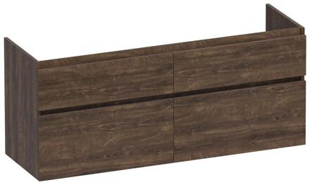 Brauer Delight - Onderkast - 140 cm - met 4 Softclose Lades Greeploos en 2 Sifon Uitsparingen - Grove