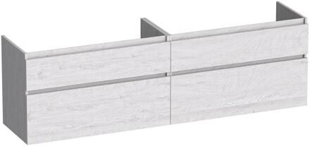 Brauer Delight - Onderkast - 160 cm - met 4 Softclose Lades Greeploos en 2 Sifon Uitsparingen - Forest Seashell