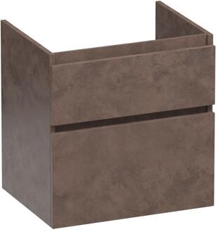 Brauer Delight - Onderkast - 60 cm - met 2 Softclose Lades Greeploos en 1 Sifon Uitsparing - Erosion