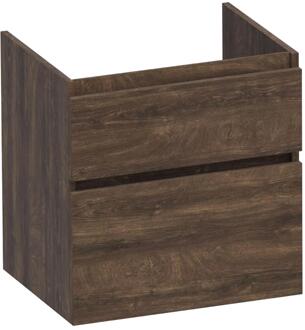 Brauer Delight - Onderkast - 60 cm - met 2 Softclose Lades Greeploos en 1 Sifon Uitsparing - Grove