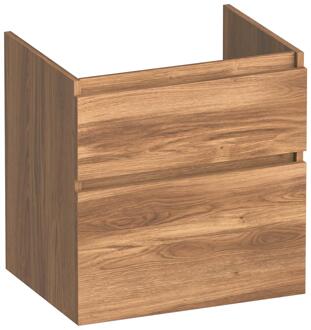 Brauer Delight - Onderkast - 60 cm - met 2 Softclose Lades Greeploos en 1 Sifon Uitsparing - Honey