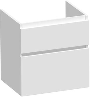 Brauer Delight - Onderkast - 60 cm - met 2 Softclose Lades Greeploos en 1 Sifon Uitsparing - Mat Wit