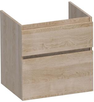 Brauer Delight - Onderkast - 60 cm - met 2 Softclose Lades Greeploos en 1 Sifon Uitsparing - Sunlit