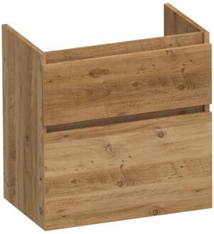 Brauer Delight - Onderkast Ondiep - 60 cm - met 2 Softclose Lades Greeploos en 1 Sifon Uitsparing - Chateau