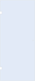 Brauer Deur 100 helder glas geschikt voor enkelpuntsgreep