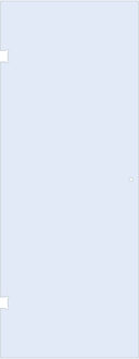 Brauer Deur 90 helder glas geschikt voor enkelpuntsgreep