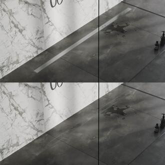 Brauer Douchegoot met Multifunctioneel Rooster en Flens - 180 cm - Rvs Geborsteld