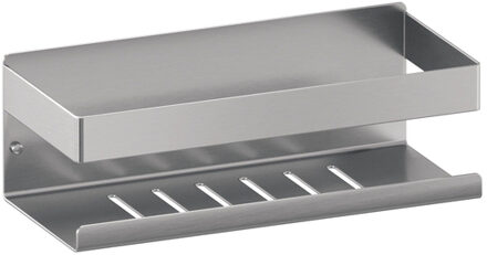 Brauer doucherek - 23x8cm - RVS geborsteld 5-NG-224