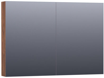 Brauer Dual Spiegelkast - 100x70x15cm - 2 links- rechtsdraaiende spiegeldeur - MFC - viking shield 7269 Viking Shield (Hout)