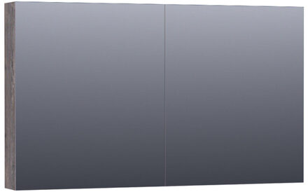 Brauer Dual Spiegelkast - 120x70x15cm - 2 links- rechtsdraaiende spiegeldeur - MFC - grey Canyon SK-DU120GC Grey Canyon (Hout)