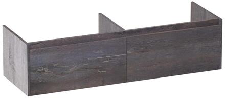 Brauer Embrace - Onderkast - 140 cm - met 2 Softclose Lades Greeploos en 2 Sifon Uitsparingen - Driftwood