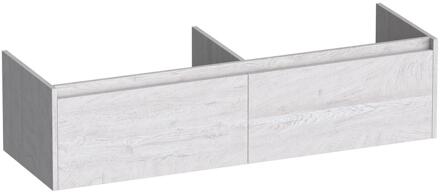 Brauer Embrace - Onderkast - 140 cm - met 2 Softclose Lades Greeploos en 2 Sifon Uitsparingen - Forest Seashell