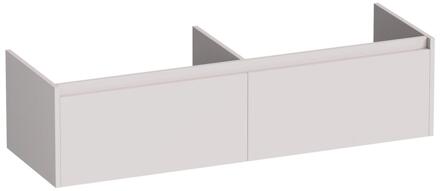Brauer Embrace - Onderkast - 140 cm - met 2 Softclose Lades Greeploos en 2 Sifon Uitsparingen - Mat Zand