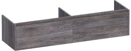 Brauer Embrace - Onderkast - 160 cm - met 2 Softclose Lades Greeploos en 2 Sifon Uitsparingen - Driftwood