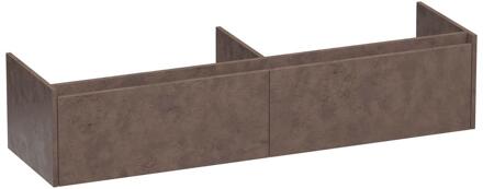 Brauer Embrace - Onderkast - 160 cm - met 2 Softclose Lades Greeploos en 2 Sifon Uitsparingen - Erosion