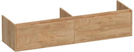 Brauer Embrace - Onderkast - 160 cm - met 2 Softclose Lades Greeploos en 2 Sifon Uitsparingen - Forest Tan