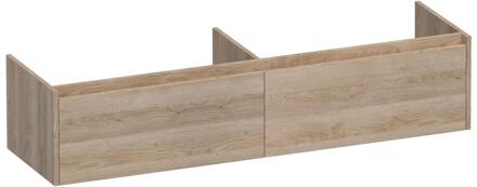 Brauer Embrace - Onderkast - 160 cm - met 2 Softclose Lades Greeploos en 2 Sifon Uitsparingen - Sunlit