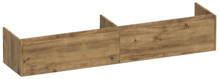 Brauer Embrace - Onderkast - 200 cm - met 2 Softclose Lades Greeploos en 2 Sifon Uitsparingen - Chateau