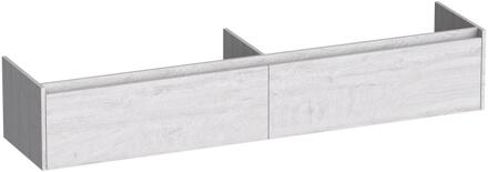 Brauer Embrace - Onderkast - 200 cm - met 2 Softclose Lades Greeploos en 2 Sifon Uitsparingen - Forest Seashell