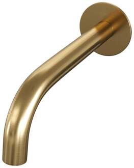 Brauer Gebogen Uitloop - met Rozet - Goud Geborsteld Pvd