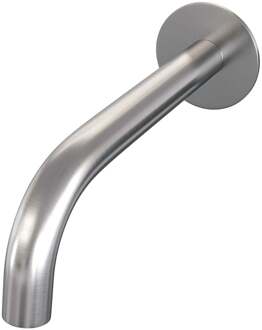 Brauer Gebogen Uitloop - met Rozet - Rvs Geborsteld Pvd