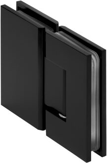 Brauer Glasscharnier 180 graden 2 stuks mat zwart