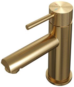 Brauer Gold Carving Lage Opbouw Wastafelmengkraan Model A Goud Geborsteld PVD
