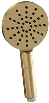 Brauer Gold Edition 3 standen handdouche rond - geborsteld goud PVD