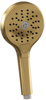 Brauer Gold Edition 3 standen handdouche rond - geborsteld goud PVD