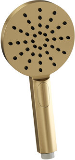 Brauer Gold Edition 3 standen handdouche rond - geborsteld goud PVD