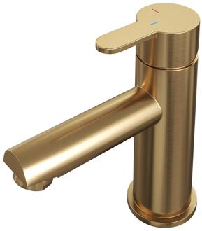 Brauer Gold Edition Lage Opbouw Wastafelmengkraan Model D Goud Geborsteld PVD