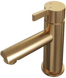 Brauer Gold Edition Lage Opbouw Wastafelmengkraan Model E Goud Geborsteld PVD