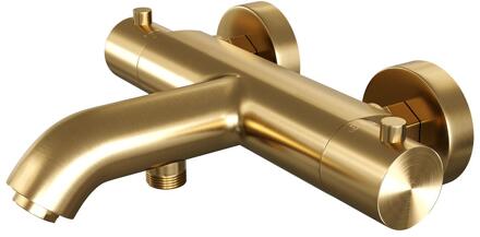 Brauer Gold Edition - Opbouw Baddouche Thermostaatkraan - Goud Geborsteld PVD
