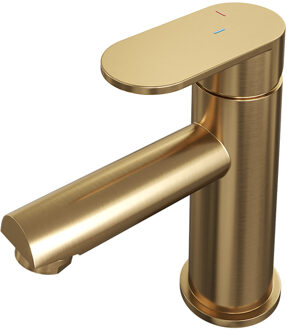 Brauer Gold Edition wastafelkraan - hendel 3 - geborsteld goud PVD
