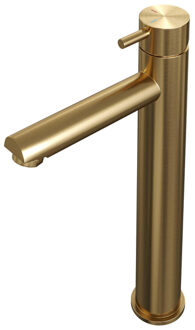 Brauer Gold Edition wastafelkraan verhoogd - hendel 5 - geborsteld goud PVD