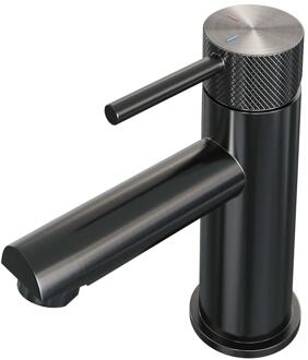 Brauer Gunmetal Carving Lage Opbouw Wastafelmengkraan Model A Gunmetal Geborsteld PVD