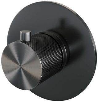 Brauer Gunmetal Carving - Losse inbouwthermostaat - In/afbouwdelen - Gunmetal Geborsteld PVD