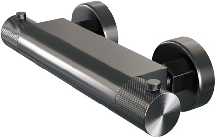 Brauer Gunmetal Carving opbouw douche thermostaatkraan Gunmetal geborsteld PVD 5-GM-248 Gunmetal geborsteld PVD (antraciet)